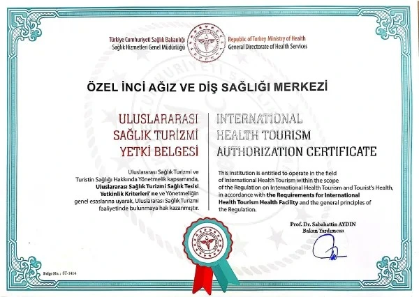Certificat de Autorizare pentru Turism Medical Internațional